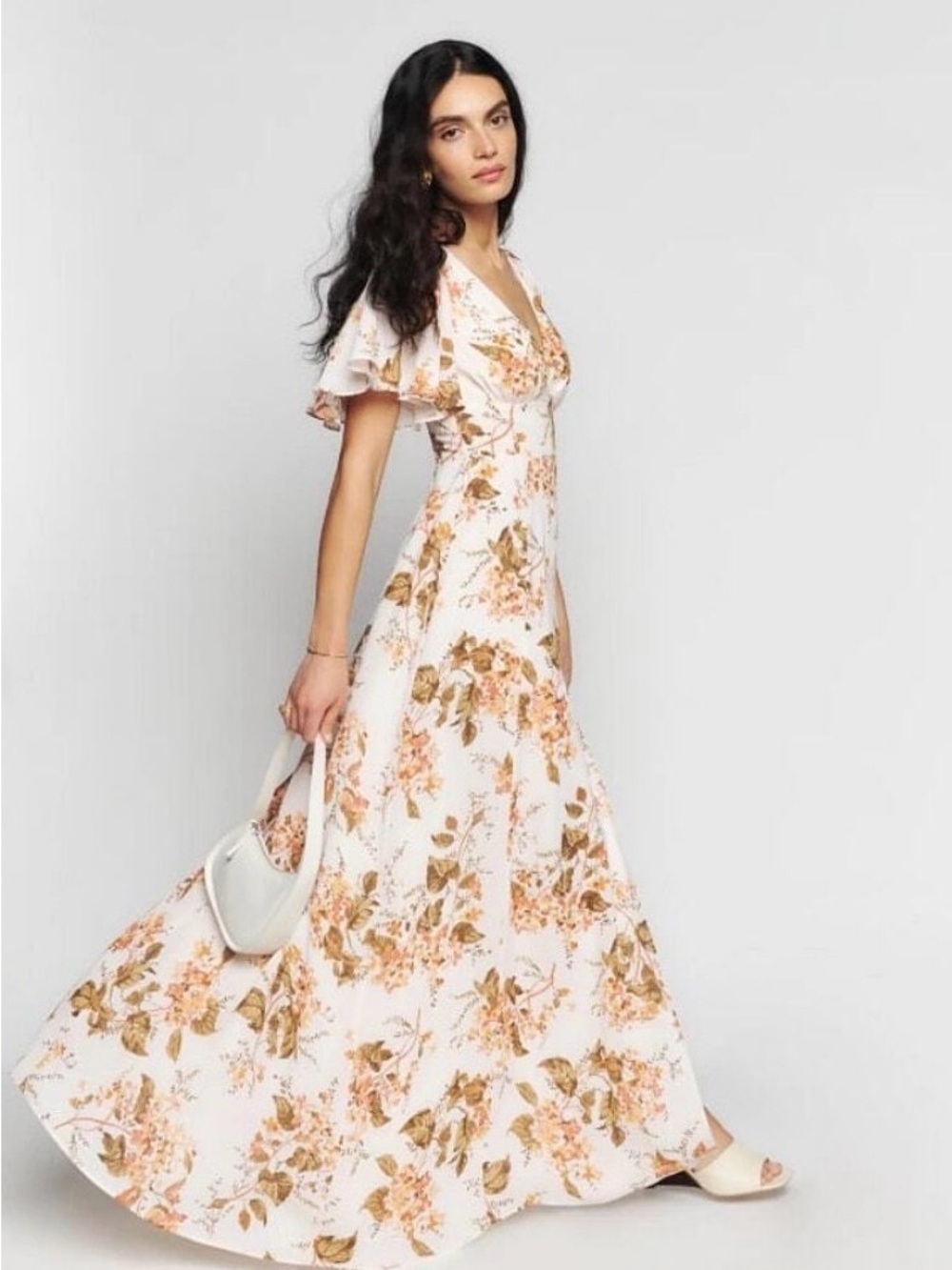 Reformation Shayla Floral Maxi Dress Size 0P